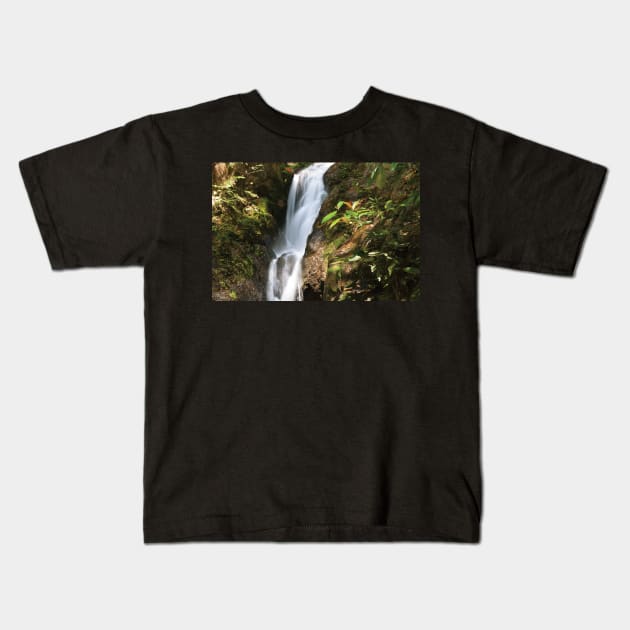 Ton Sai Waterfall Kids T-Shirt by Kat C.